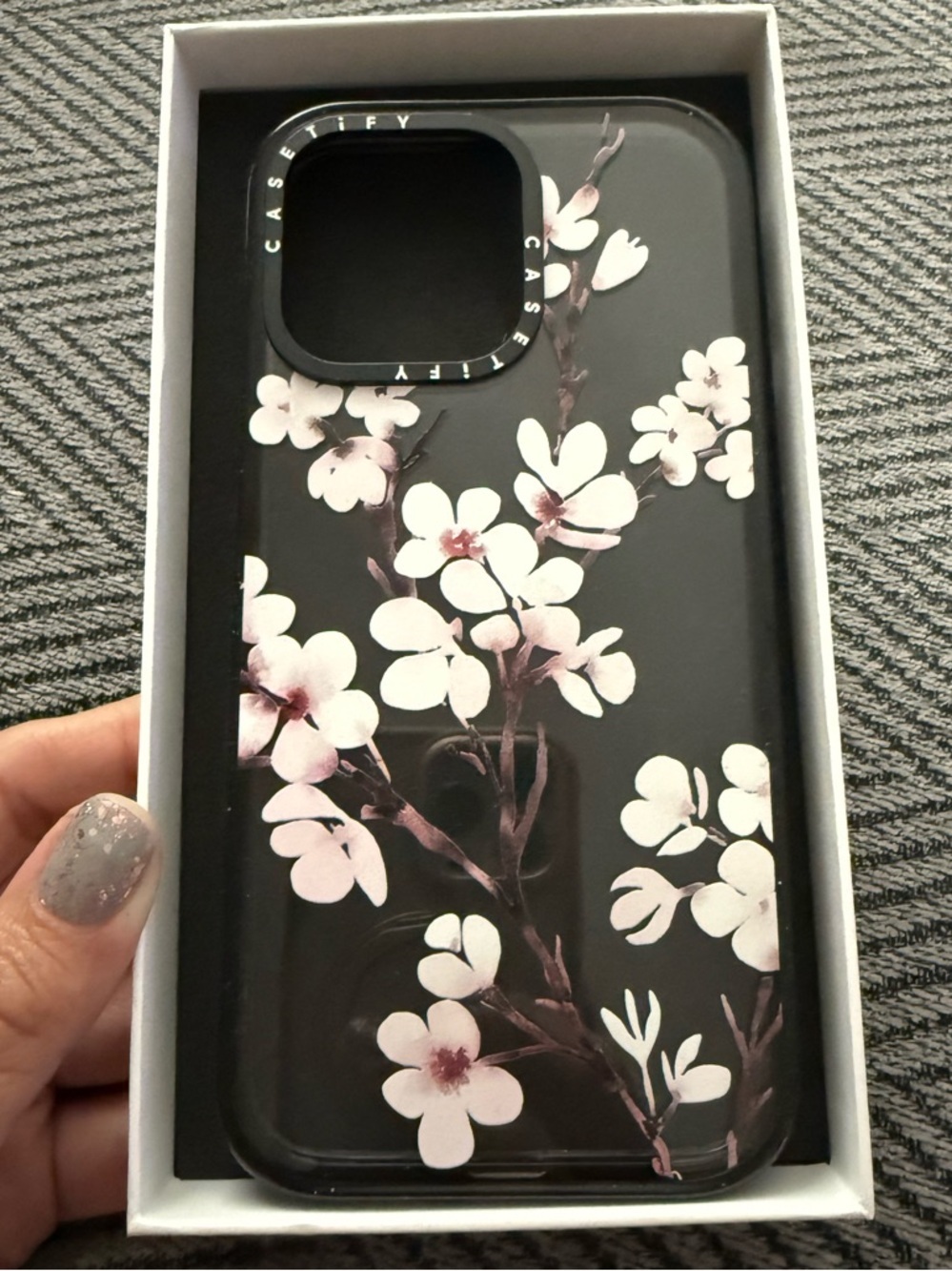 Casetify Floral Cherry Blossom Durable Clear Phone Case for iPhone 15 Pro Max - Picture 4 of 11